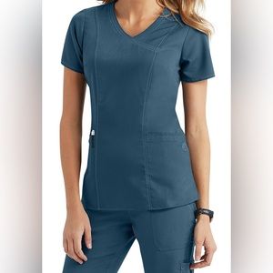 Large Purple Label by healing hands Jordan 2 Pocket Crossover Top